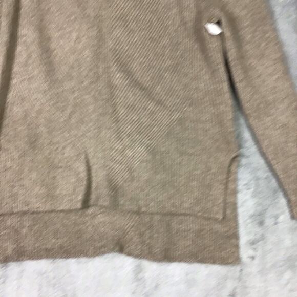Sweet Romeo Sweater Women’s Medium Brown Tan Turtleneck Hi Low Pullover - Picture 4 of 9